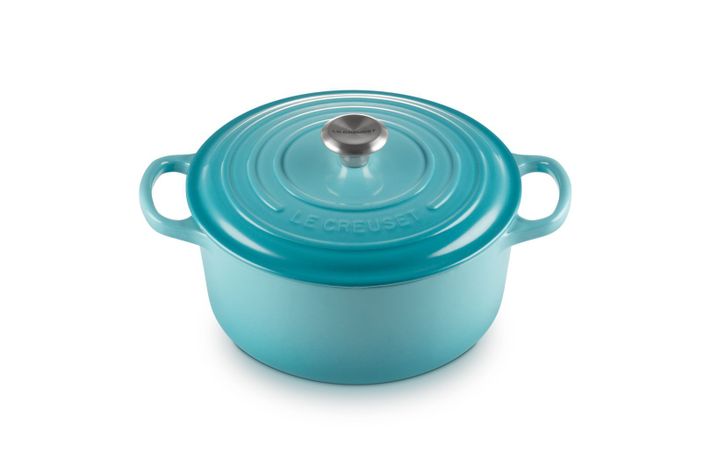 Cocotte Redonda 22Cm Azul Caribe-0