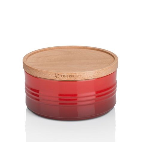 Bote 14cm con Tapa de Madera Cereza-0