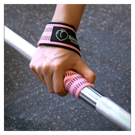 Straps Gym Rosa - Correas para levantamento de pesas Rosa-3