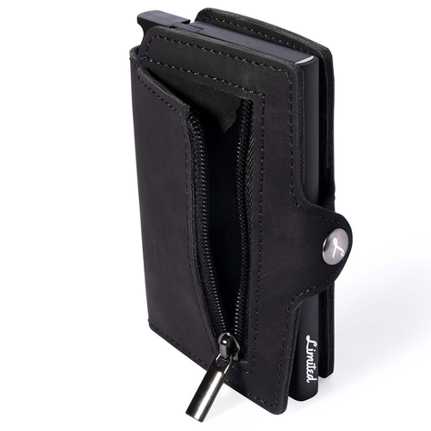 Billetera Tarjetero Limited Slim Black Monedero-0