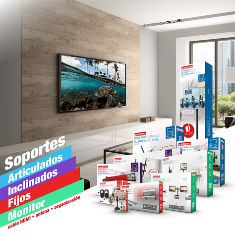 Soporte TV ULTRA SLIM - Inclinable - 23" A 42" FORTE-4