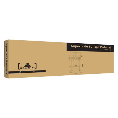 Rack Para TV C/Ruedas 55" A 110" 120kg HEAVY DUTY-6