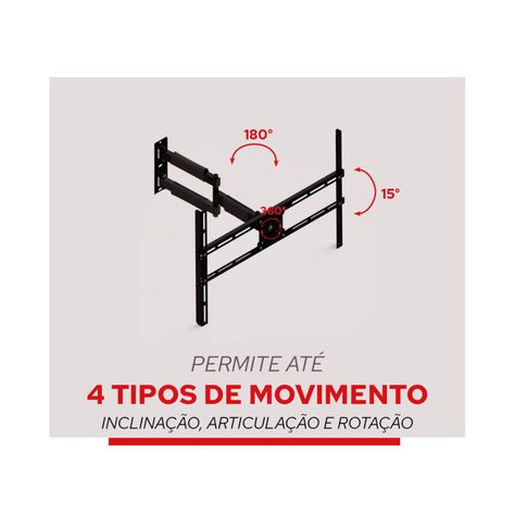 Soporte TV Con Brazo  articulado 10" a 70"  giro  360°-5