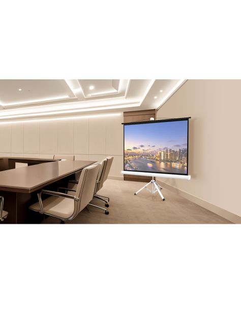 Telon De Proyector Con Tripode 2.03m X 1,52m 4:3 Tipo Cine-4