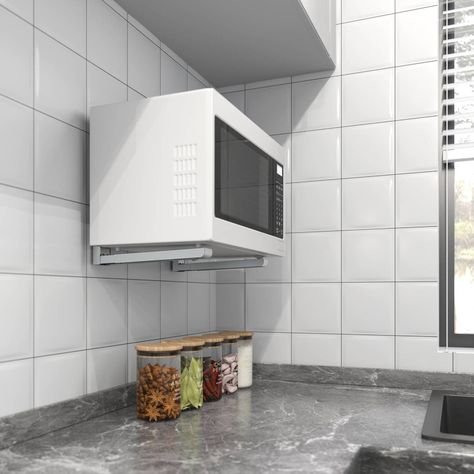 Soporte Microondas Plegable Blanco MB-6WHITE-4
