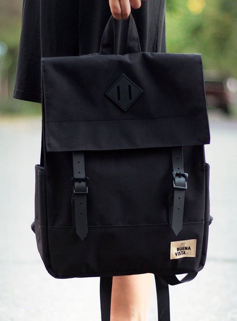 Mochila Impermeable para Notebook Square M Negro-1