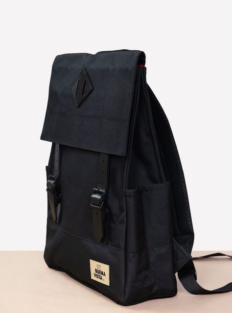 Mochila Impermeable para Notebook Square M Negro-2