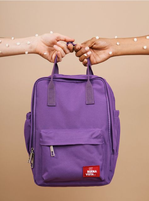 Mochila Impermeable para Notebook Bike Morado-1
