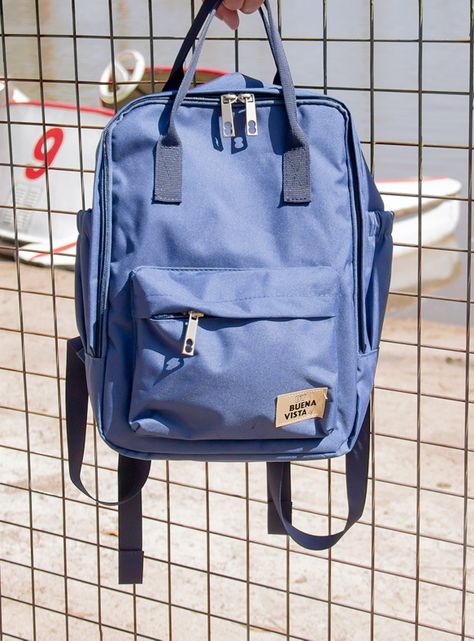 Mochila Impermeable para Notebook Bike Azul Jeans-5