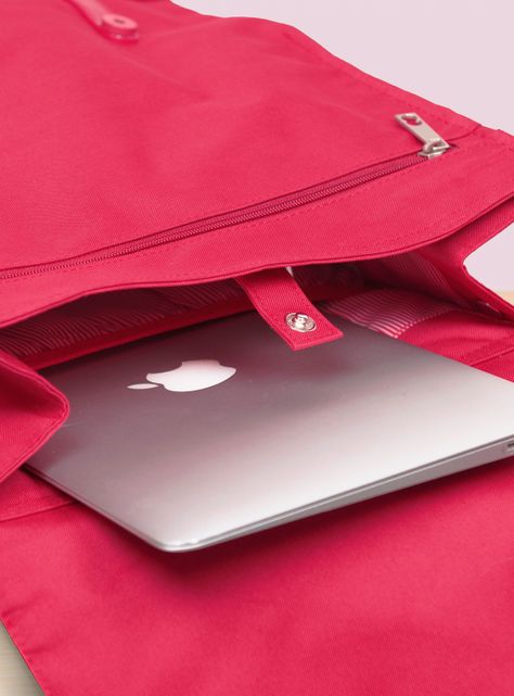 Mochila Impermeable para Notebook Square L Rojo Italiano-3