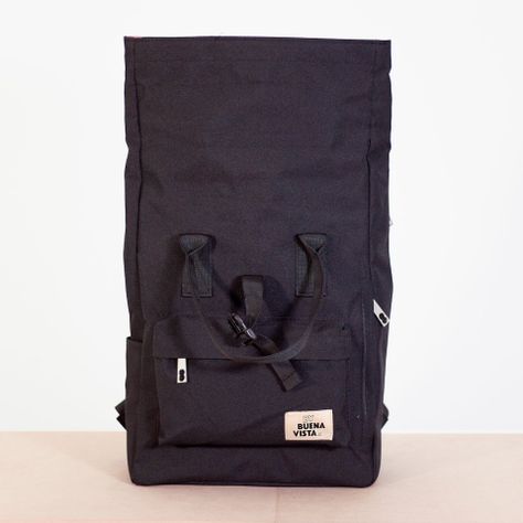Mochila Impermeable para Notebook Roll Negro-2