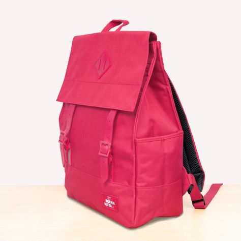 Mochila Impermeable Laptop 17'' Square L Rojo Italiano-2
