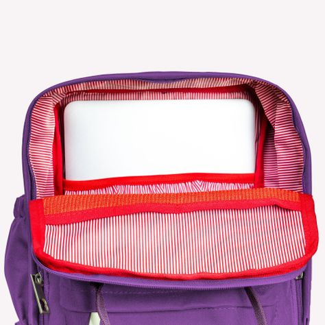 Mochila Impermeable Laptop 13'' Bike Morado-6