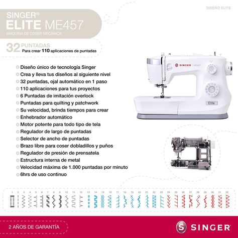 Máquina de Coser Singer Elite ME457-1