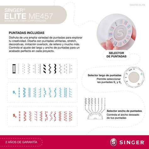 Máquina de Coser Singer Elite ME457-2