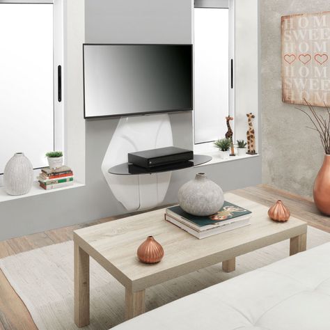 Rack TV Italiano Ghost Design 500 Blanco-2