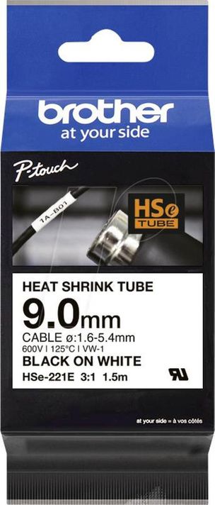 Cinta Termocontraible HSe-221E / HSe-621E | Brother | 9.0 mm-0