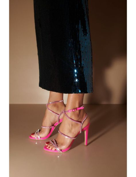 Sandalia Fucsia Brillos Luiza Barcelos -1