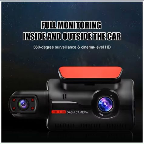 Dash Cam Cámara Dual 1080P Ángulo Amplio de 150° Grabación en Bucle-3
