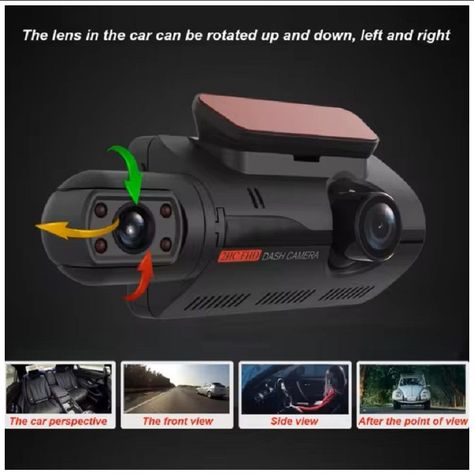 Dash Cam Cámara Dual 1080P Ángulo Amplio de 150° Grabación en Bucle-6