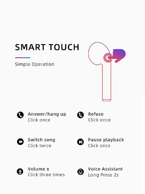 Audífonos Bluetooth I12 Versión 5.0 -3