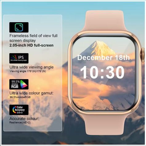 Smartwatch IW9 MINI Conexión Bluetooth Pantalla IPS IP68-5
