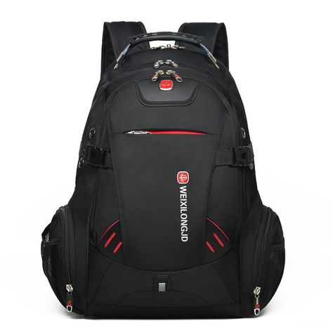 Mochila para Laptop impermeable con puerto USB-0