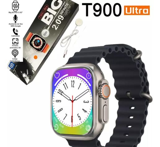 Reloj T900 Ultra Smartwatch Negro / Realiza Llamadas-1