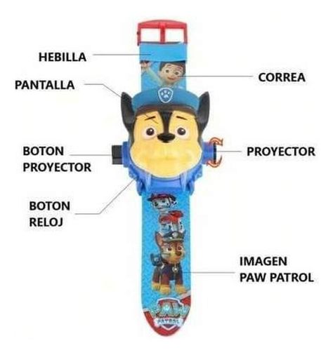 Reloj Proyector 24 Imagenes Paw Patrol-3