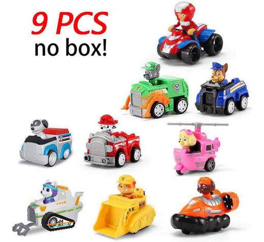 Pack 9 Autos Paw Patrol A Fricción-5