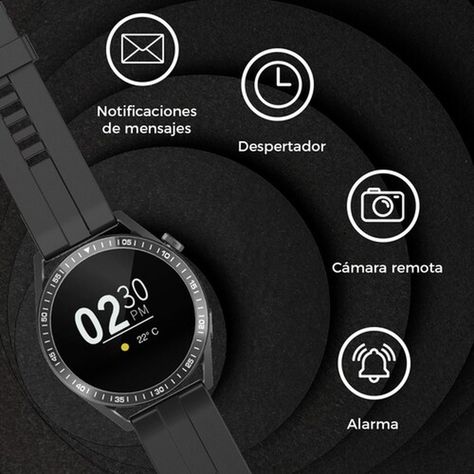 Reloj Wh8 Inteligente Smartwatch Negro / Realiza Llamadas-2