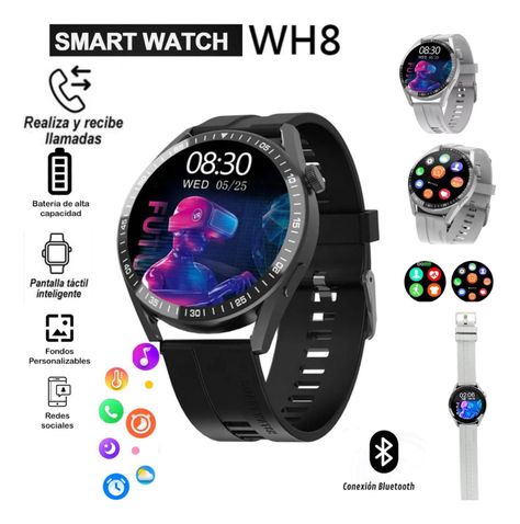 Reloj Wh8 Inteligente Smartwatch Negro / Realiza Llamadas-4