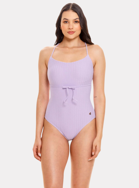 Traje De Baño Lila Control De Abdomen OUTLET 99315-5