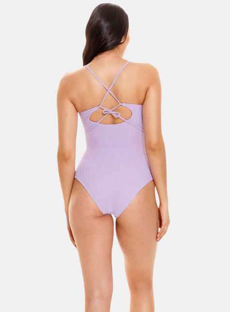Traje De Baño Lila Control De Abdomen OUTLET 99315-6