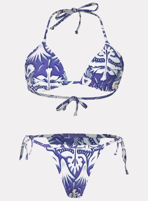 BIKINI TRIANGULO PRINT BLUE CHAMELA 43785 -5