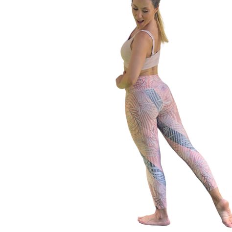 Leggins Deportivo Rosado OUTLET 67058 Ajuste Perfecto Talle Alto-0
