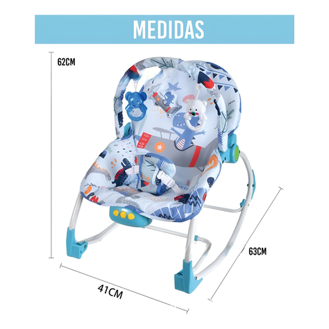 Silla Nido Mecedora Multifuncional Para Bebe-3