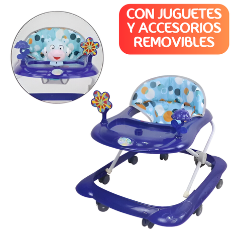 Andadores Bebe Caminadora Plegable Antivuelco Portatil -2
