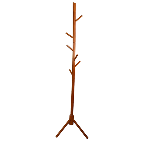 Perchero De Pie Para Ropa de Madera-0