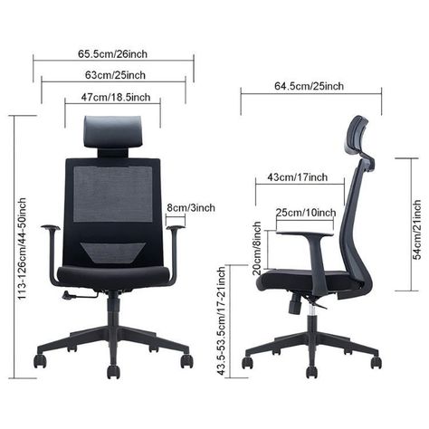 Silla De Escritorio Con Regulación De Reposabrazos Y Cabecero-1