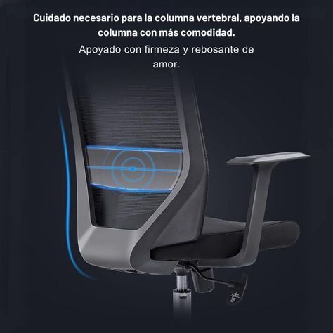 Silla De Escritorio Con Regulación De Reposabrazos Y Cabecero-3