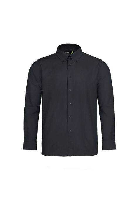 Camisa Trevira Negra Manga Larga Activex-0