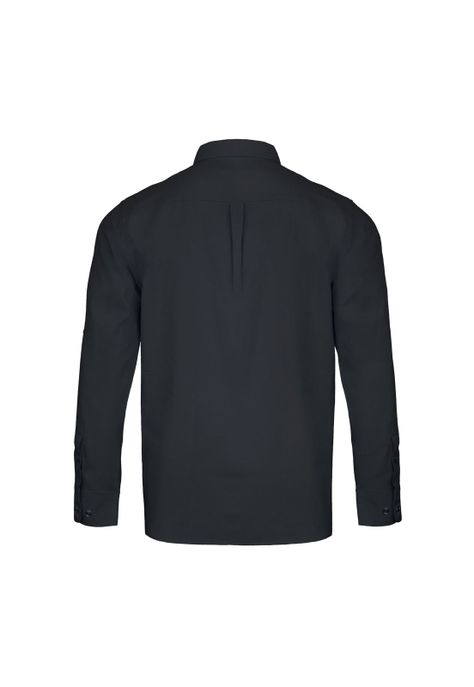 Camisa Trevira Negra Manga Larga Activex-2