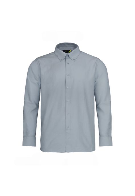 Camisa Oxford Manga Larga Gris UPF 20-0