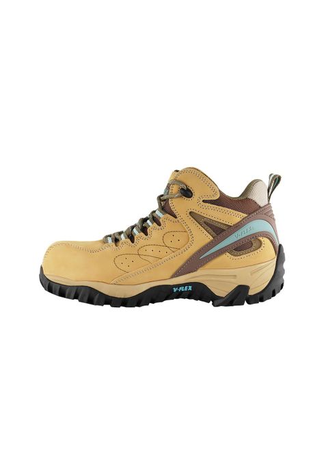 Botín V1 Nobuck Celeste Beige Mujer Vflex-2