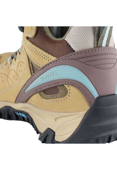 Botín V1 Nobuck Celeste Beige Mujer Vflex-3