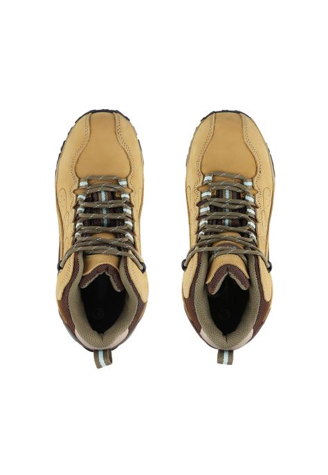 Botín V1 Nobuck Celeste Beige Mujer Vflex-8