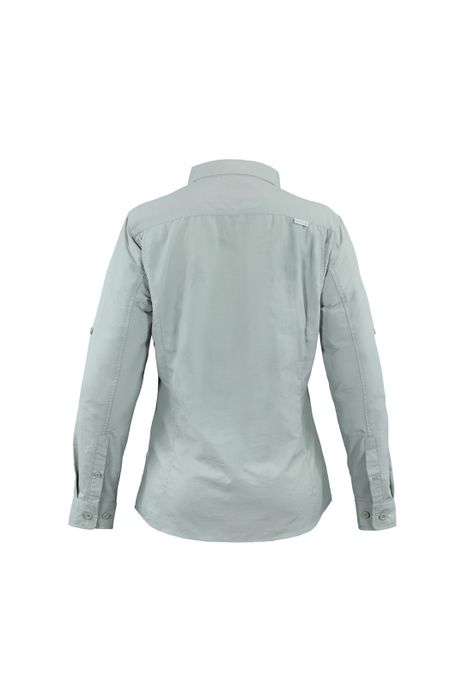 Blusa Manga Larga Outdoor Cuello camisero Mujer verde W2100 -1