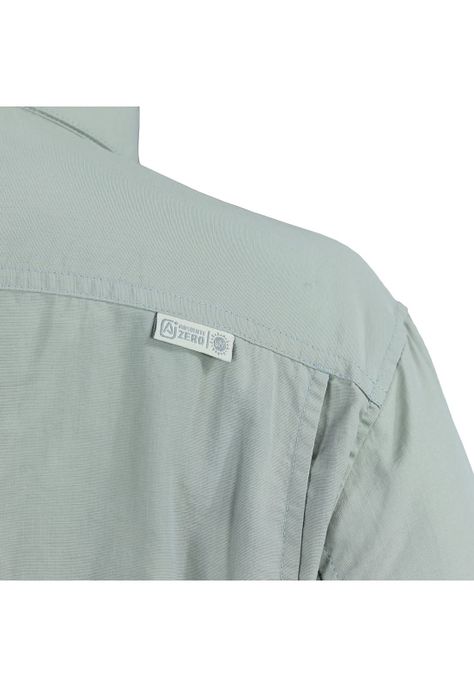 Blusa Manga Larga Outdoor Cuello camisero Mujer verde W2100 -4