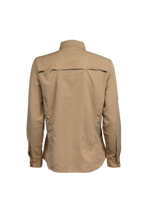 Blusa Outdoor Lightwind W2000 Beige Mujer-2